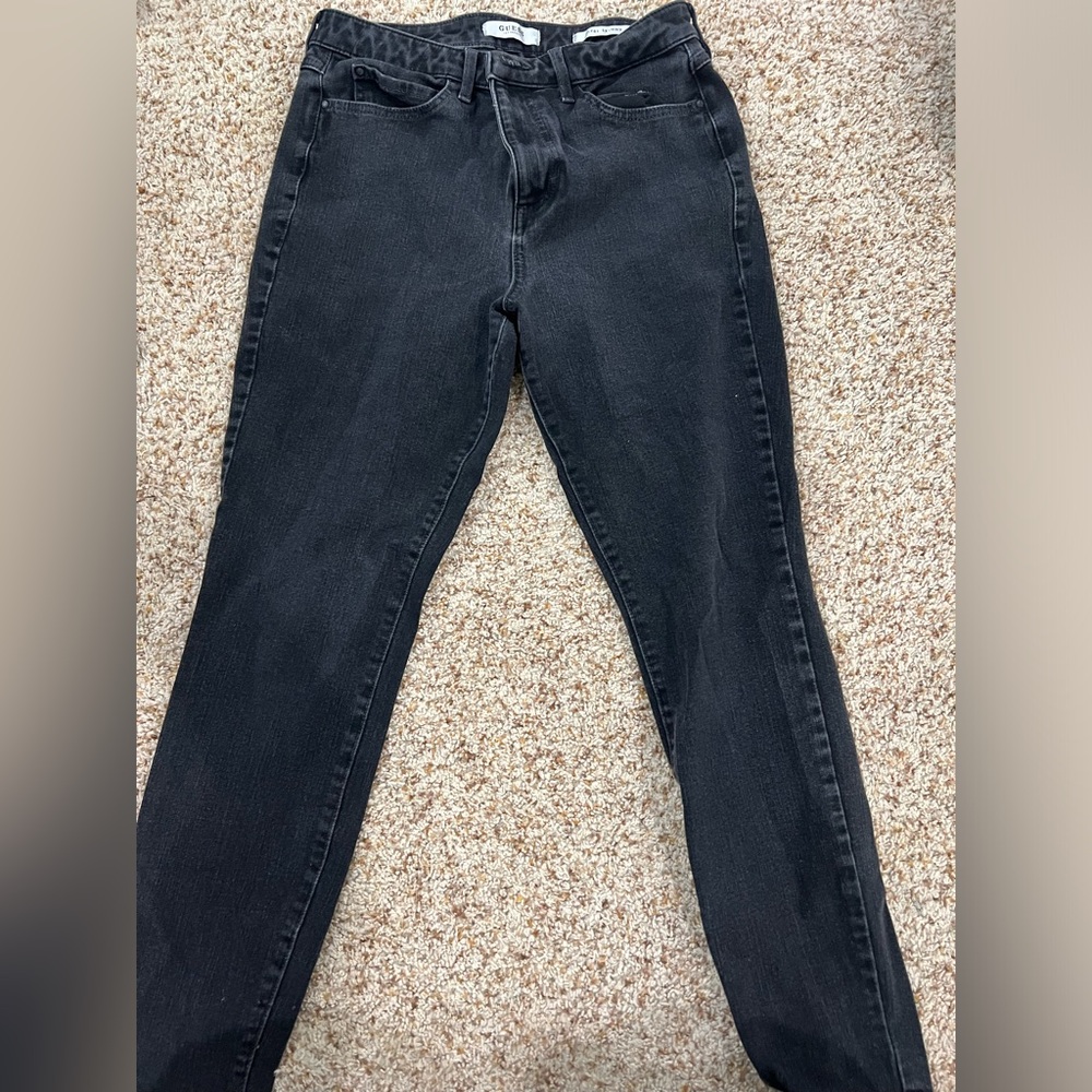 Strong denim. Black slim forgiving jeans